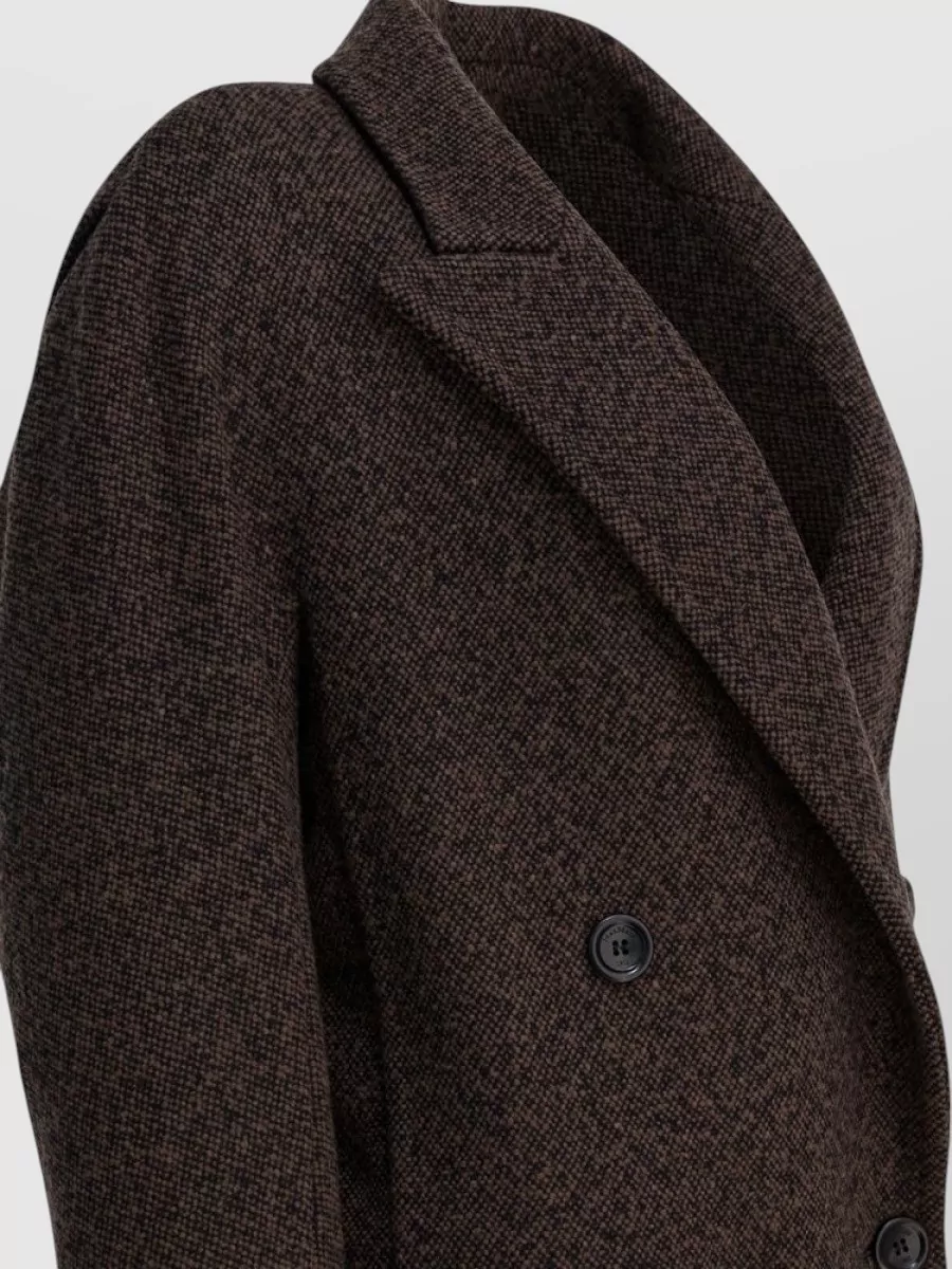 Max Mara long double-breasted wool cashmere coat