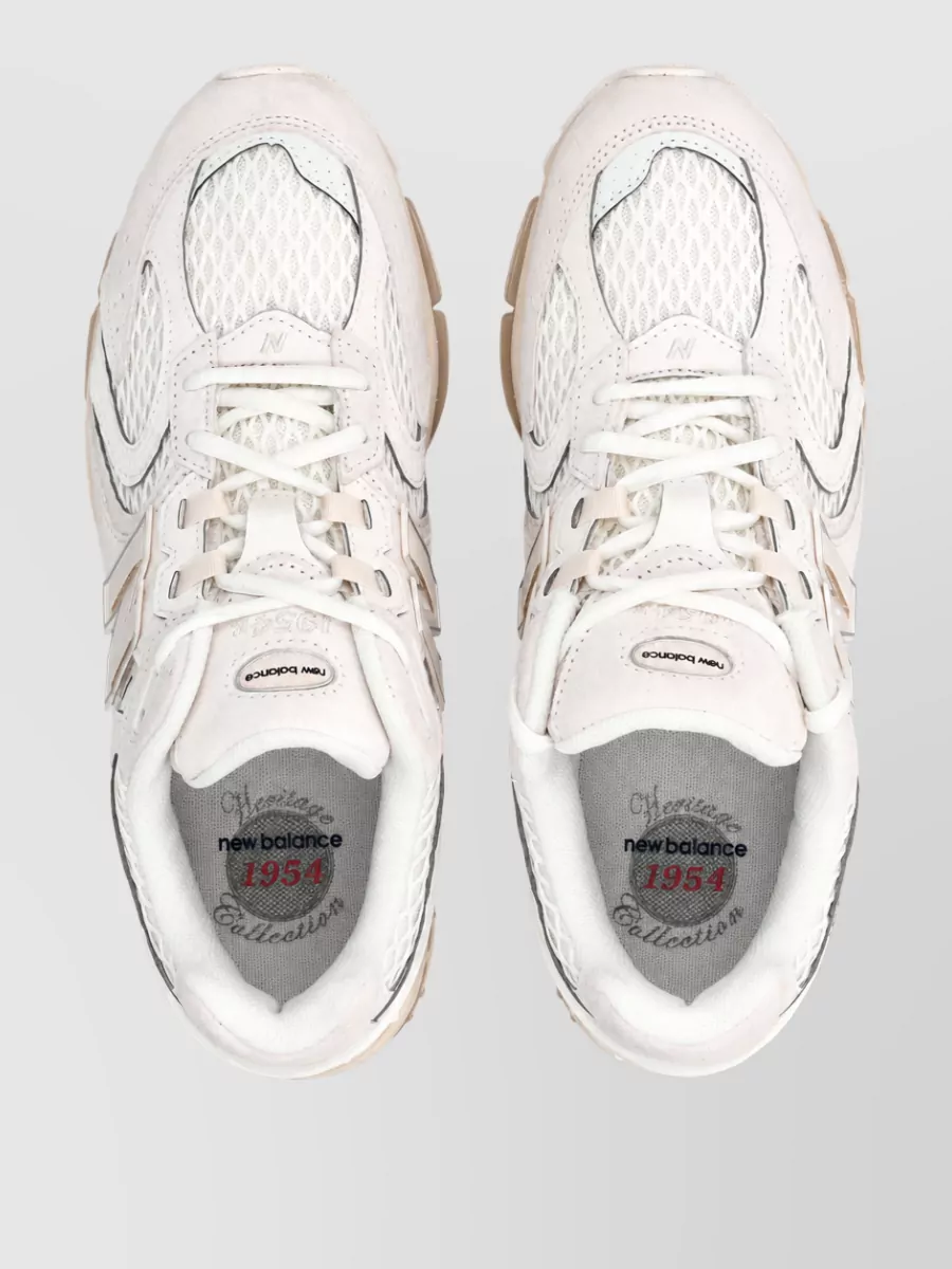 New Balance Leather Mesh Low-Top Sneakers