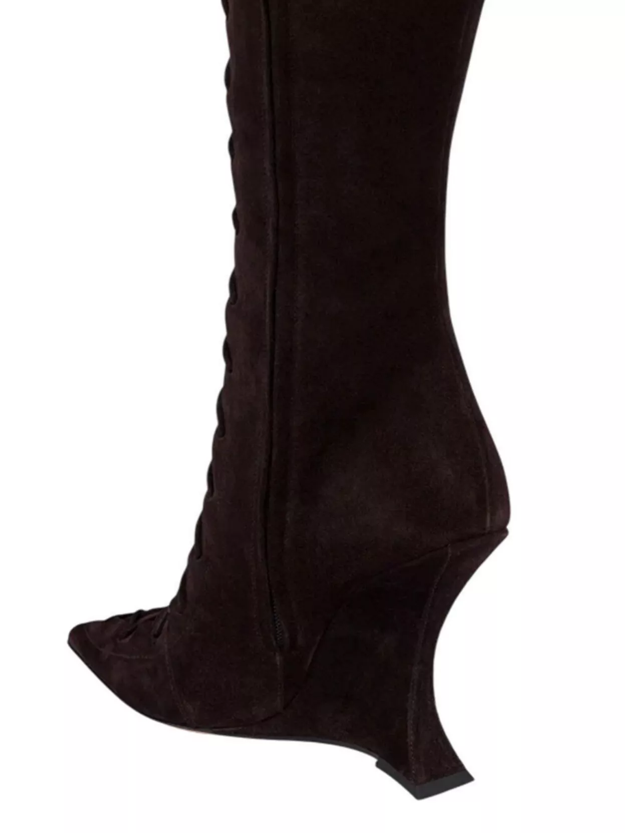 Paris Texas Knee Length Suede Boots Wedge