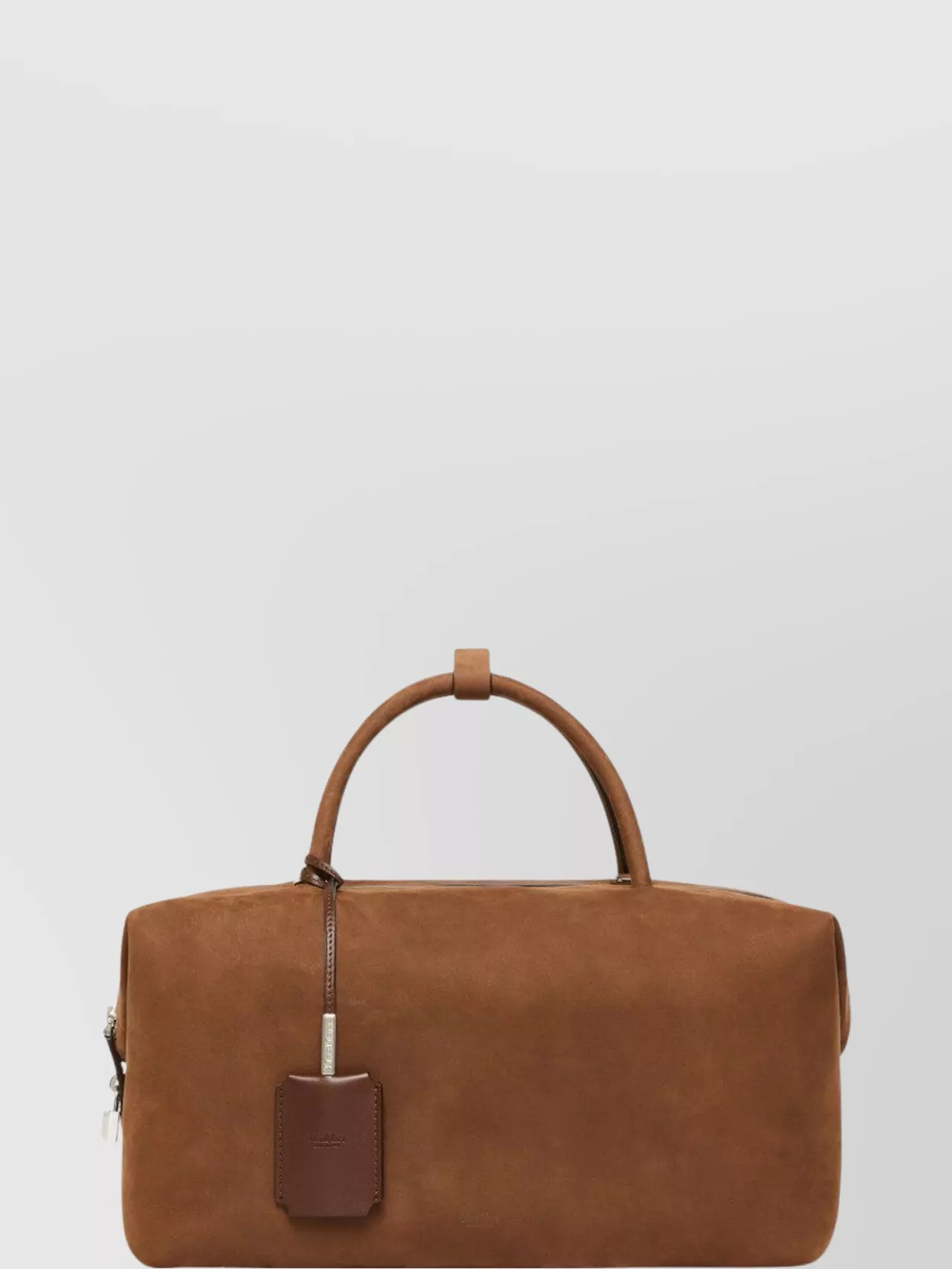 Max Mara Nubuck Leather Crossbody Satchel Bag