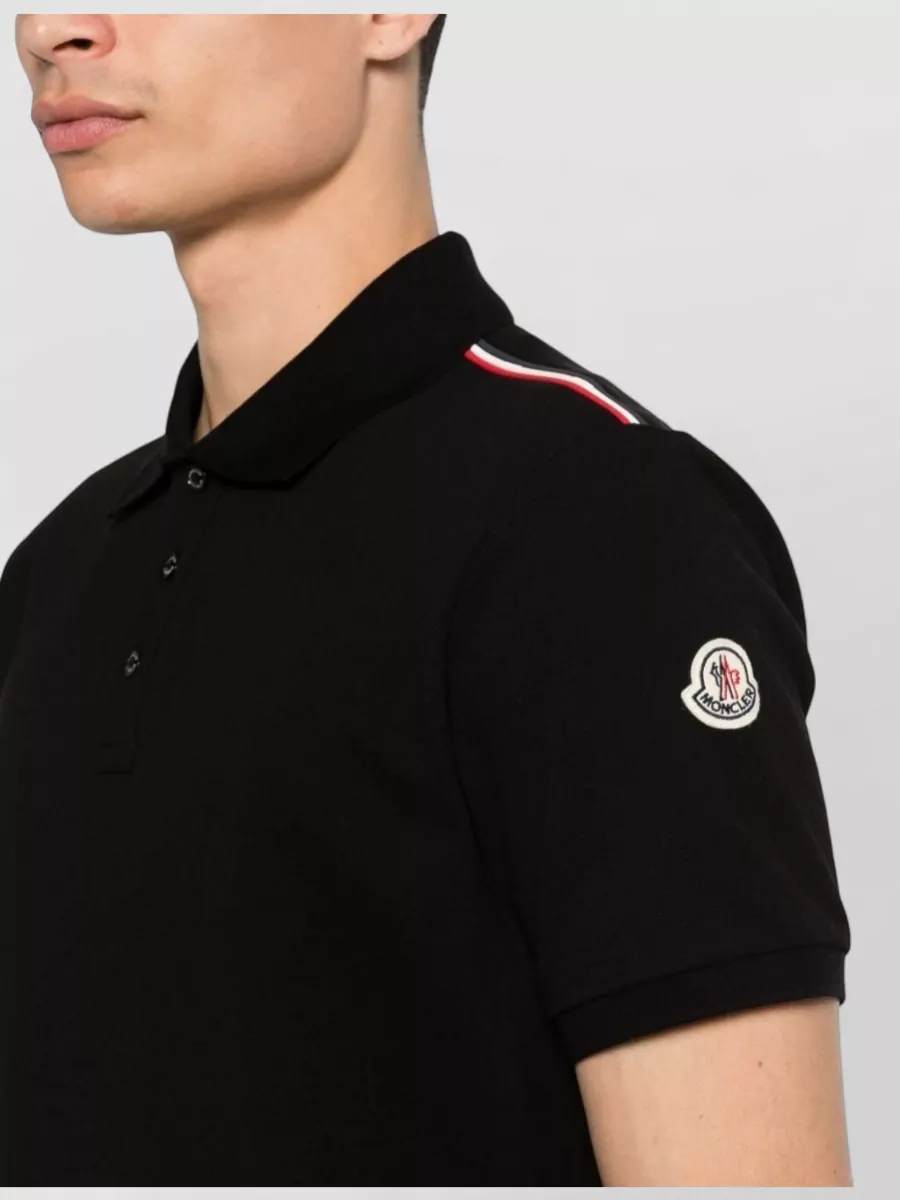 Moncler Cotton Short-Sleeve Polo Shirt