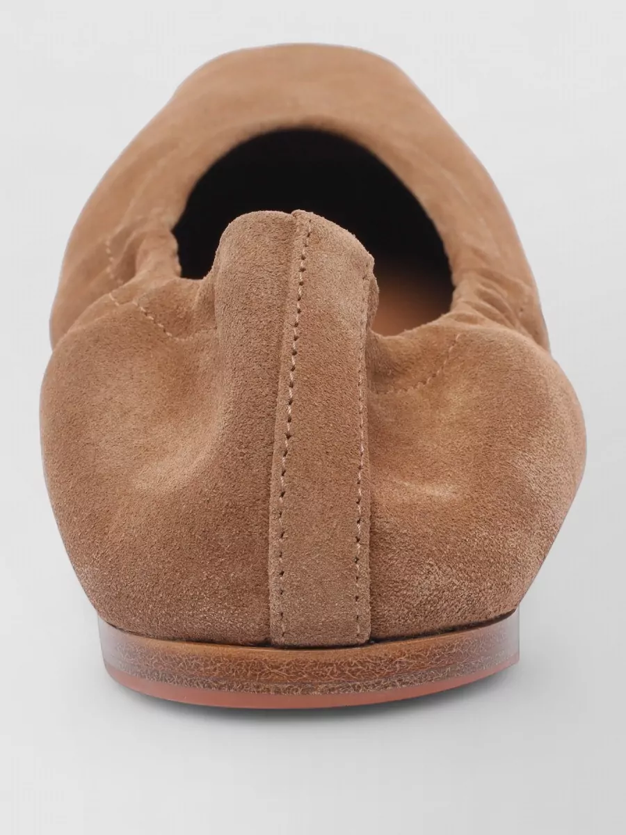 Alaïa Suede Leather Ballet Flats