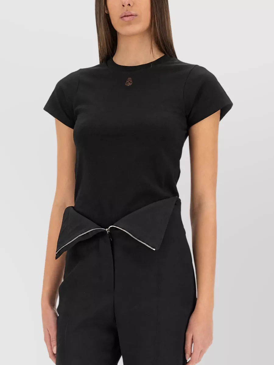 Alexander Mcqueen Cotton Skull Embroidered T-Shirt