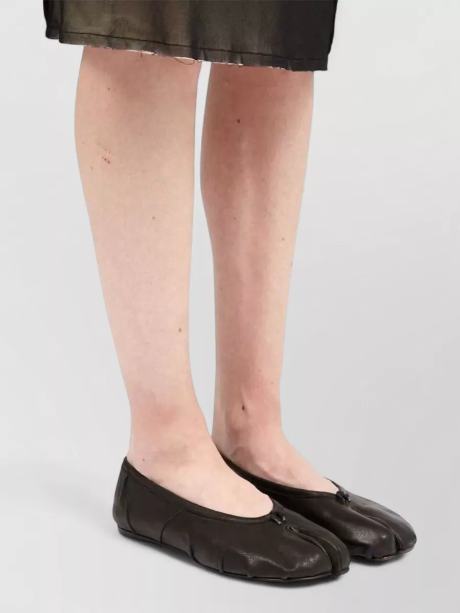 Maison Margiela Tabi Ballet Flats Lambskin Split Toe Knot