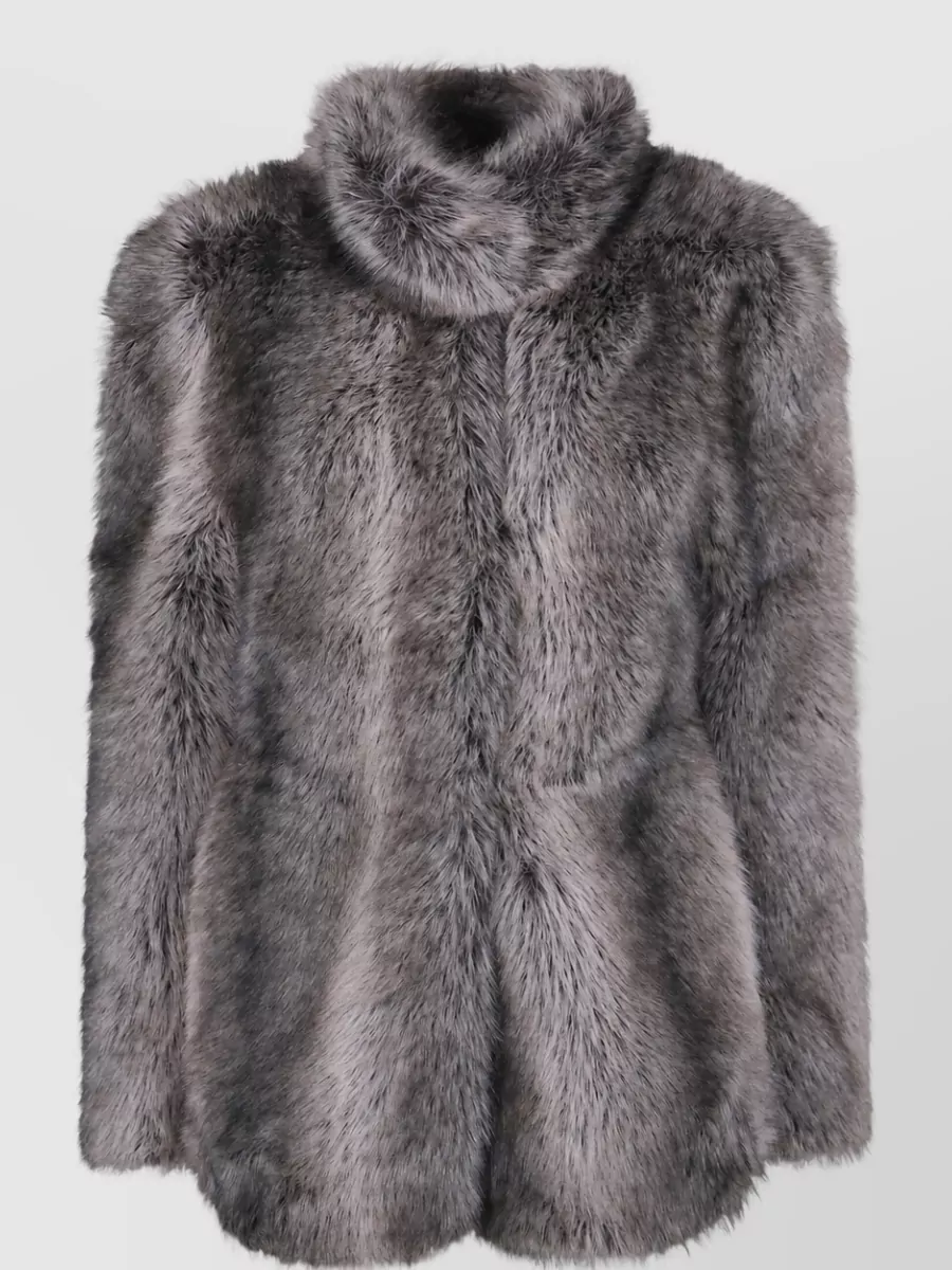 The Frankie Shop faux fur cinched jacket