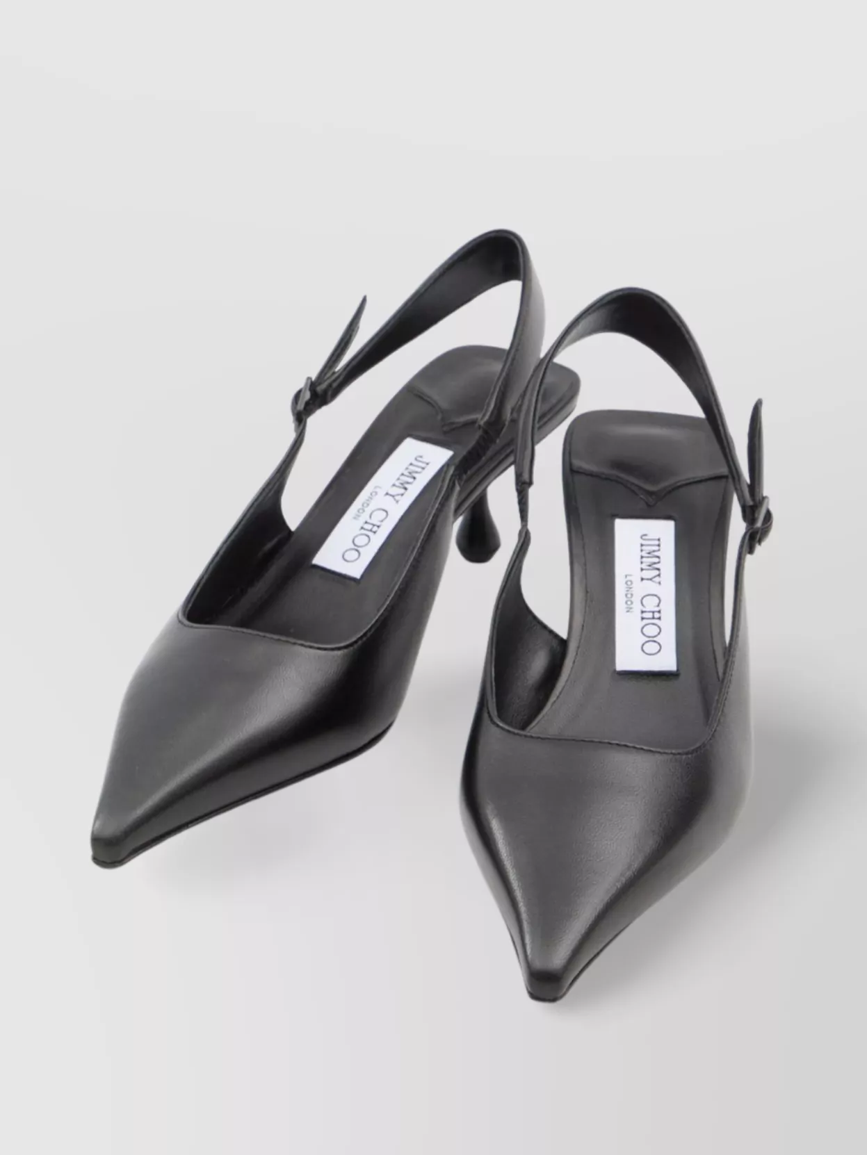 Jimmy Choo Nappa Leather Drop Heel Pumps In Black