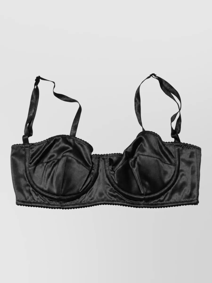 Dolce&Gabbana silk underwire balconette bra