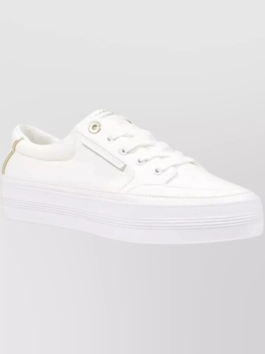 Tommy Hilfiger Recycled Cotton Lace-Up Sneakers