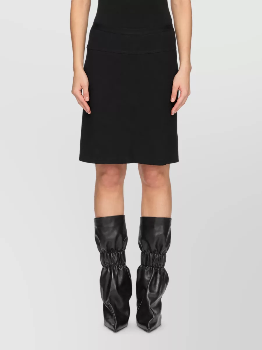 Rick Owens asymmetric midi skirt