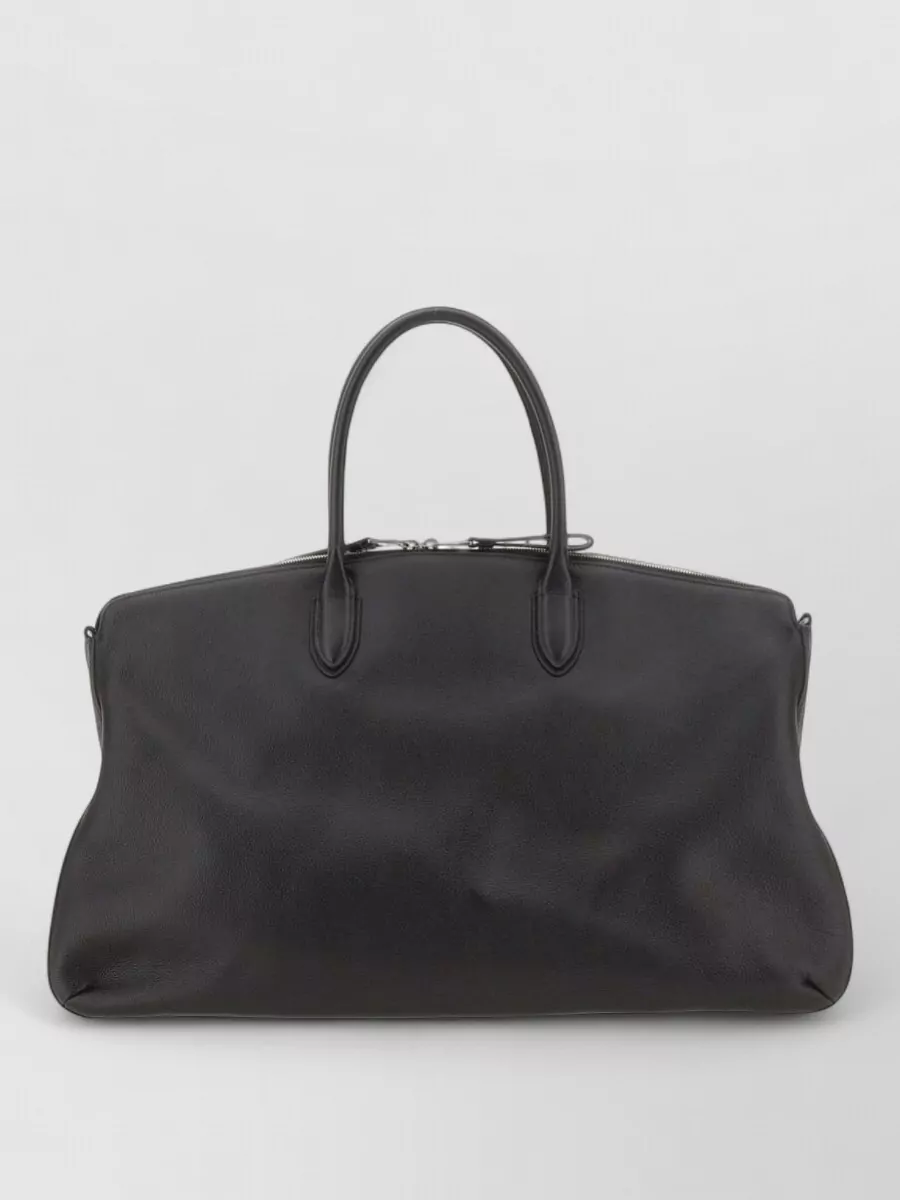 Borsalino leather travel bag