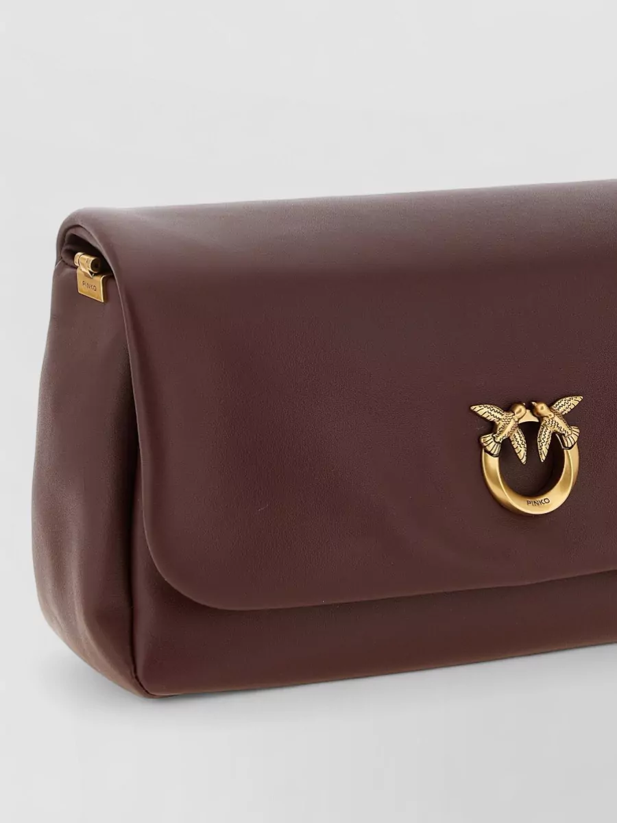 Pinko Love Bag Soft Leather Shoulder Bag