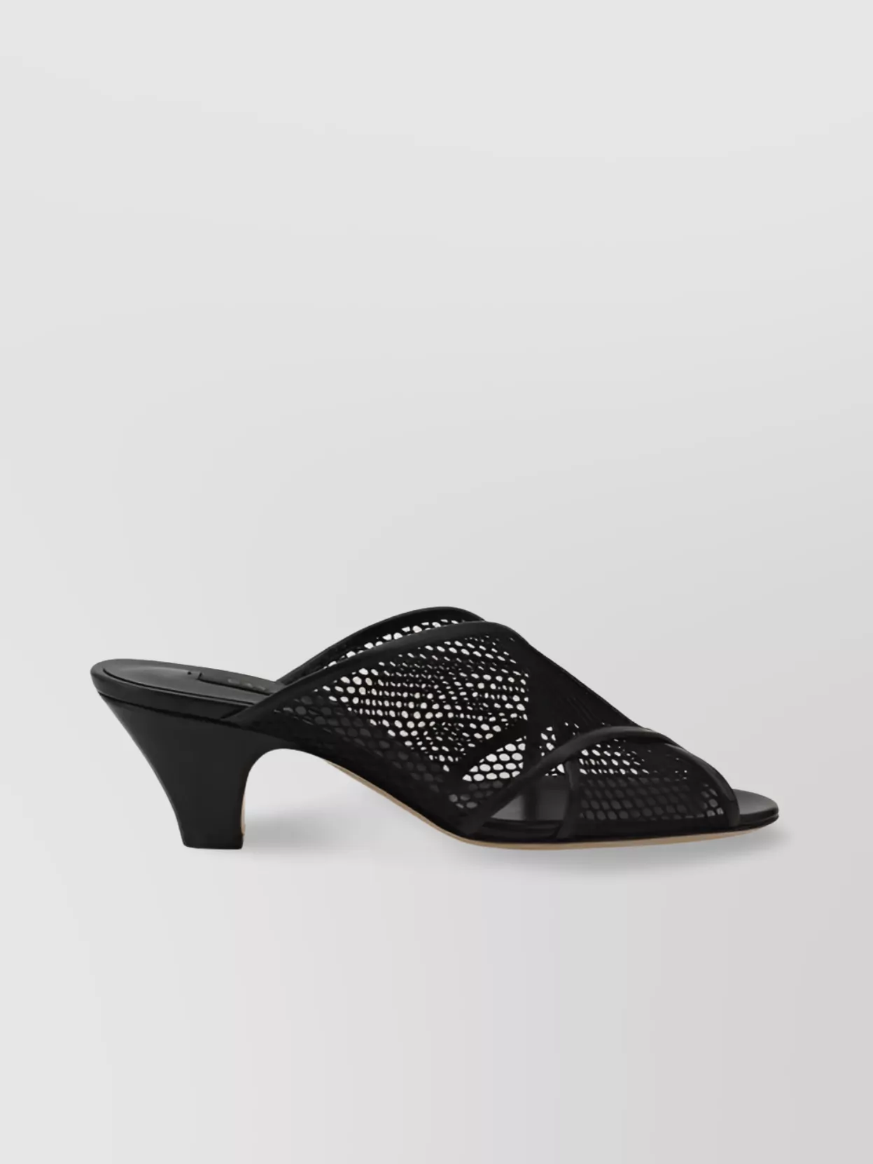 Casadei Mesh Crossover Kitten Heel Sandals