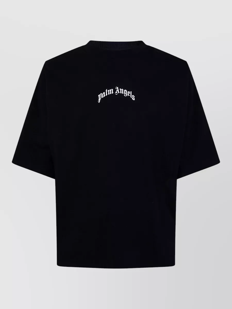 Palm Angels Oversized Logo Print T Shirt