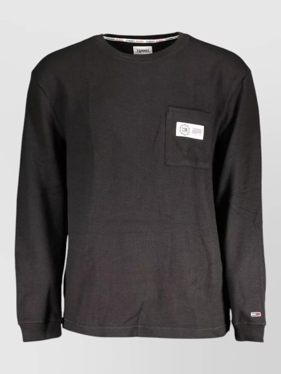 Tommy Hilfiger waffle-knit long-sleeve t-shirt