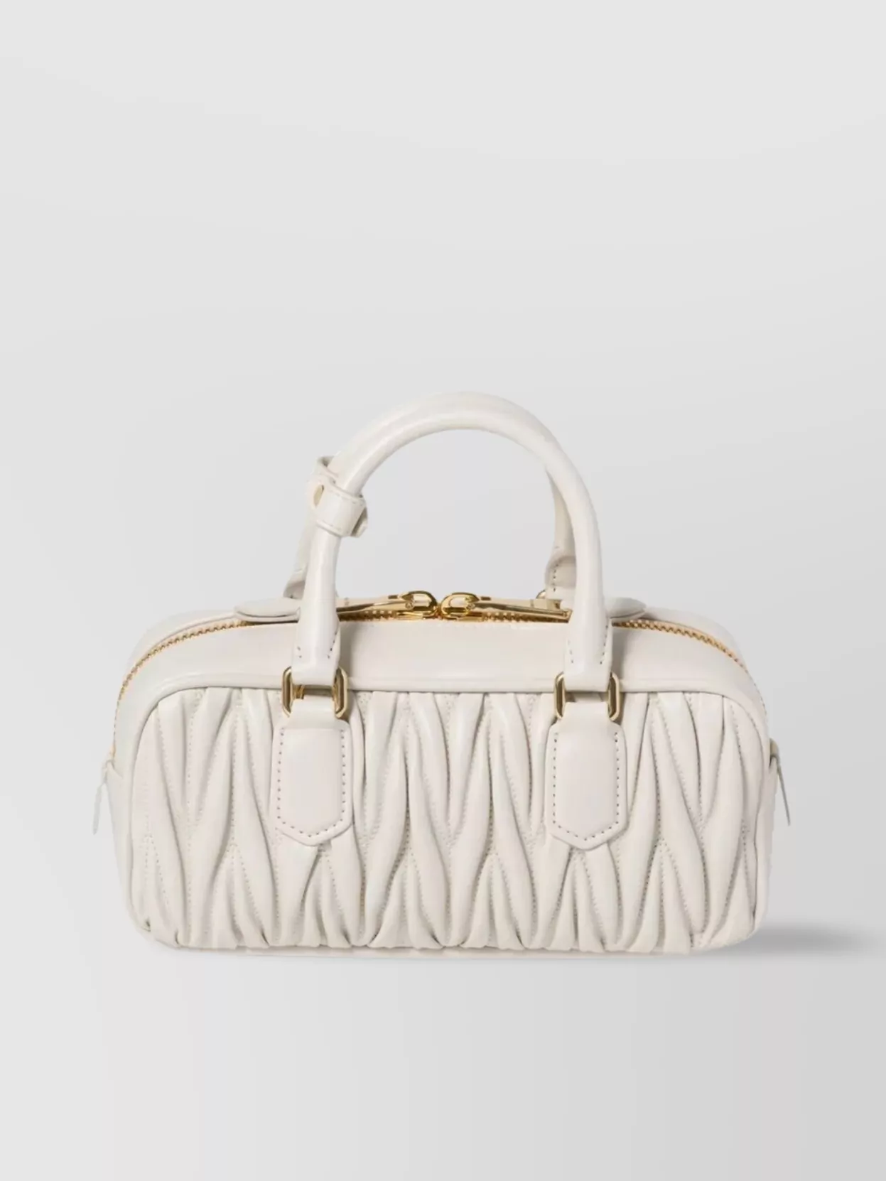 Miu Miu Quilted Top Handle Detachable Strap Bag