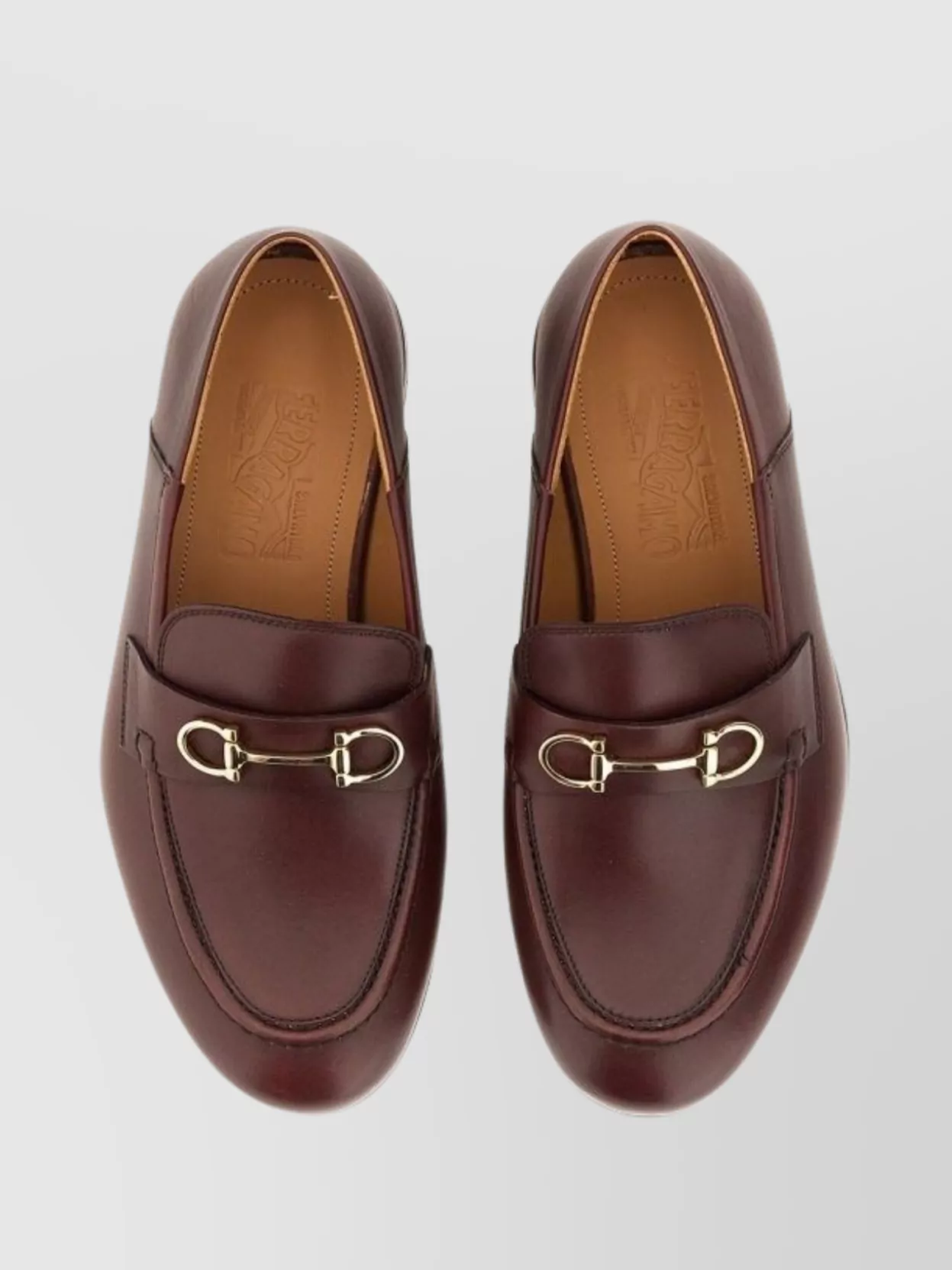 Shop Ferragamo Gancini Ornament Loafers Featuring Gold-tone Hardware