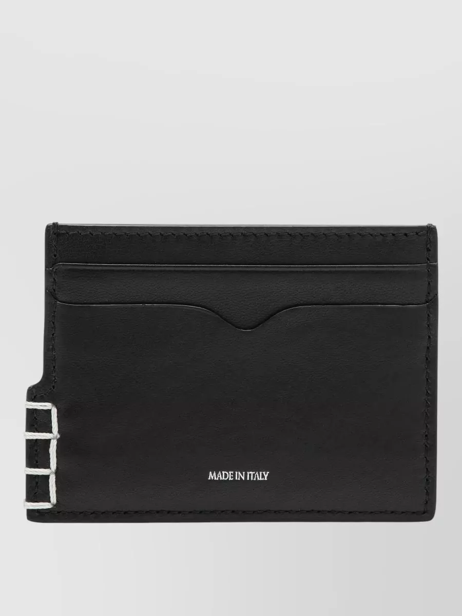 Compact leather wallet cardholder design