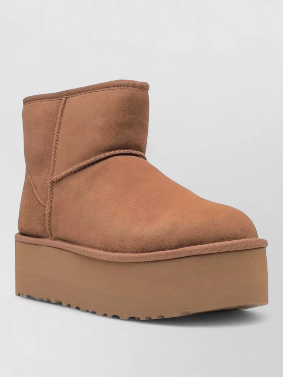 Ugg leather classic mini platform ankle boots