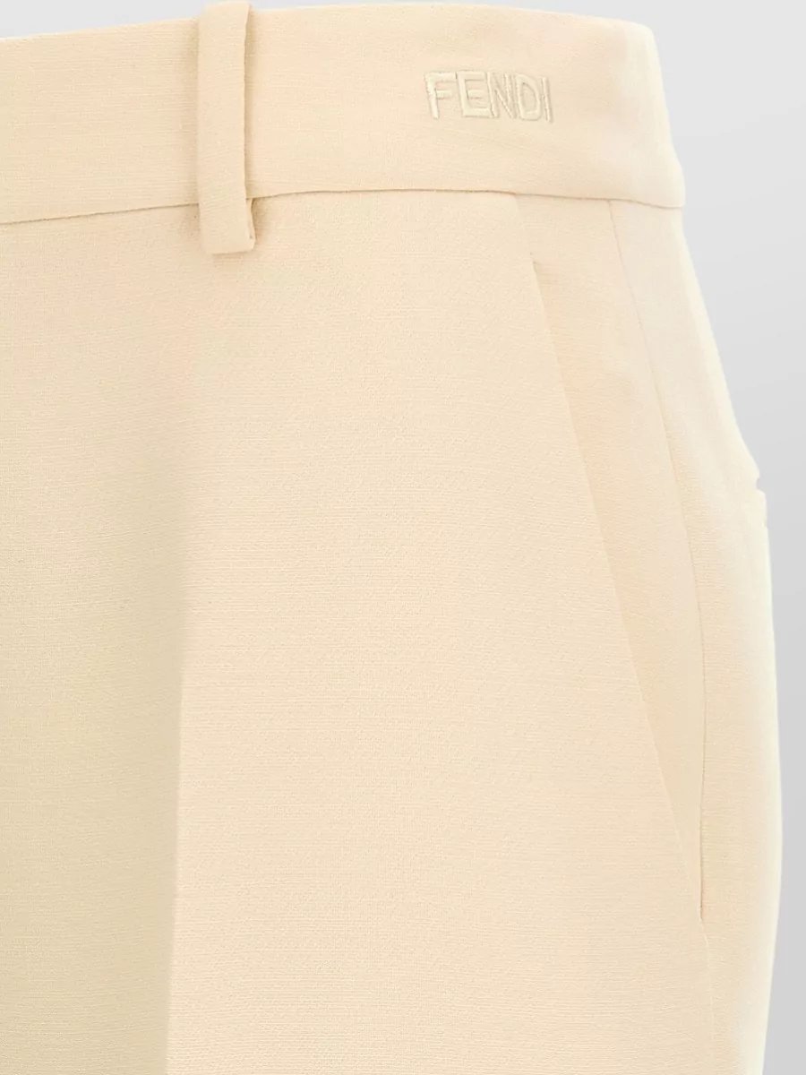 Fendi Silk Tailored Trousers