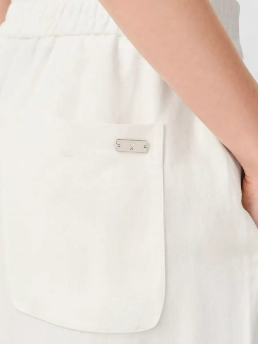 Ami Paris Elasticated Waist Tailored Trousers
