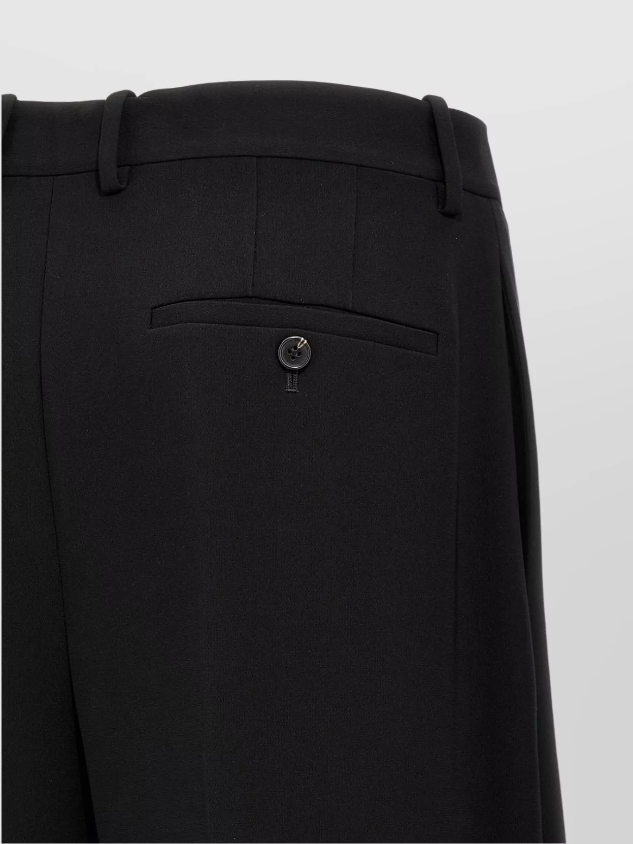 Theory Tailored Trousers With Straight Leg And Button Detail