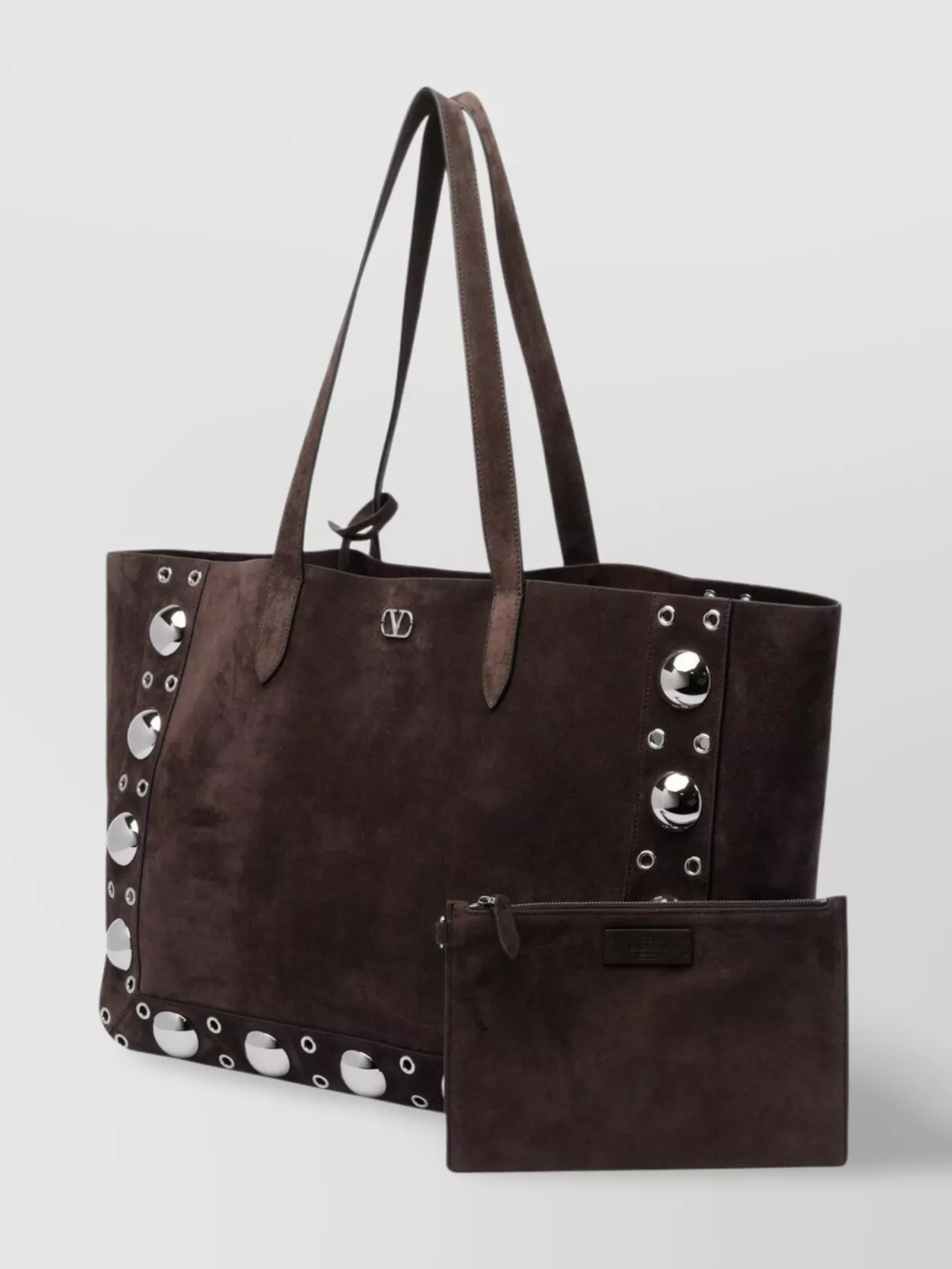 Valentino Garavani Studded Dual Handle Shoulder Bag