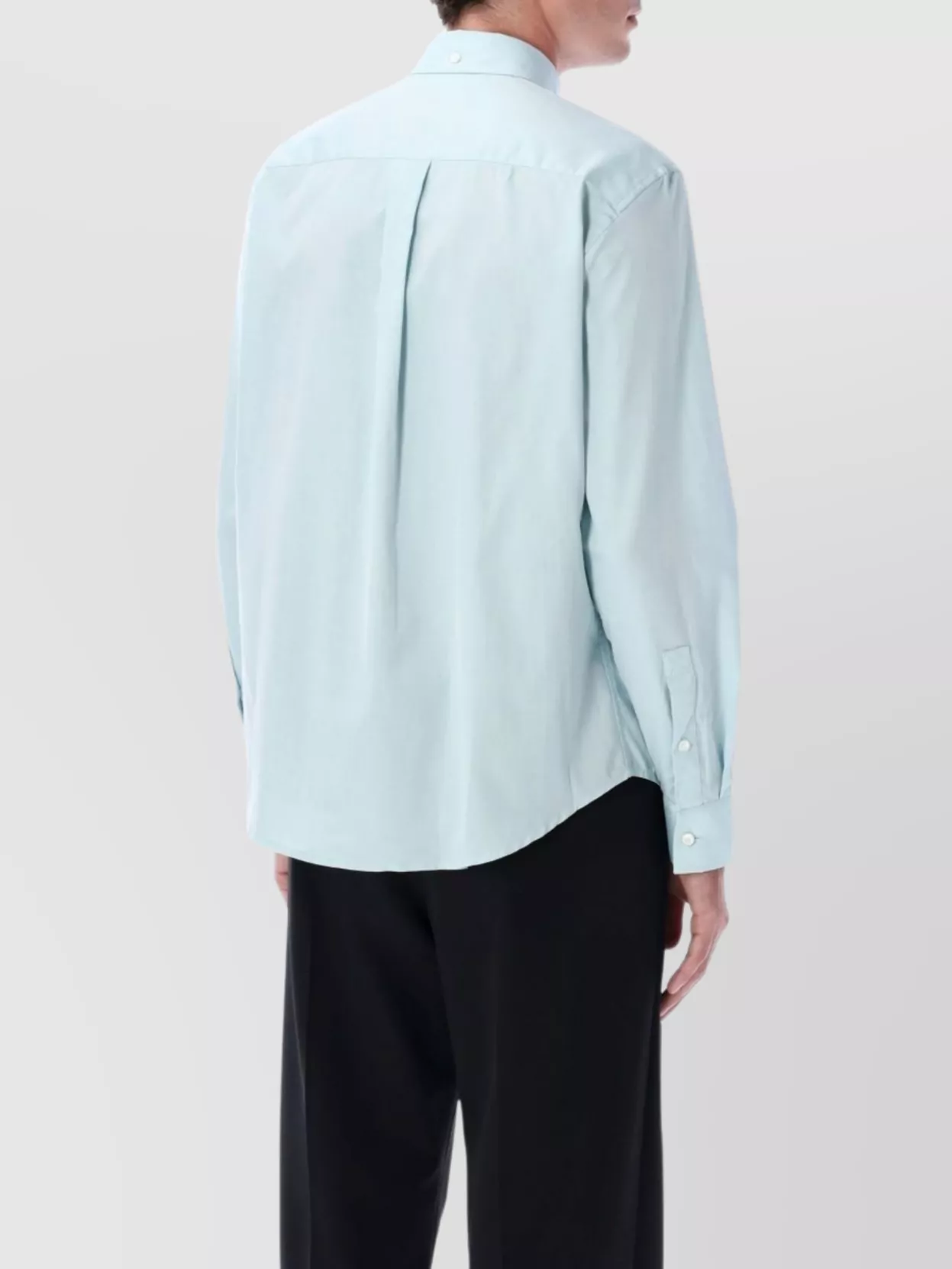 Burberry Charm Emblem Cotton Shirt With Chest Pocket