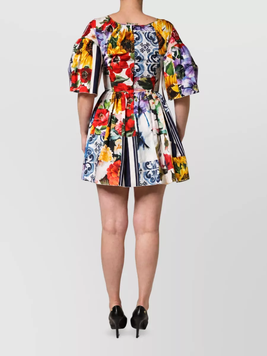 Dolce&Gabbana Cotton Patchwork Mini Dress