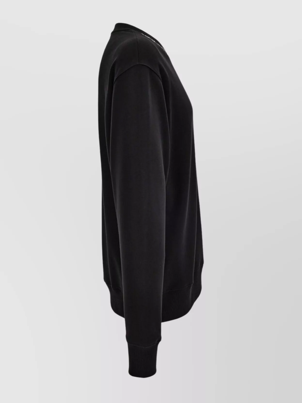 Versace Jeans Couture Logo Sweatshirt Featuring Ribbed Cuffs And Hem