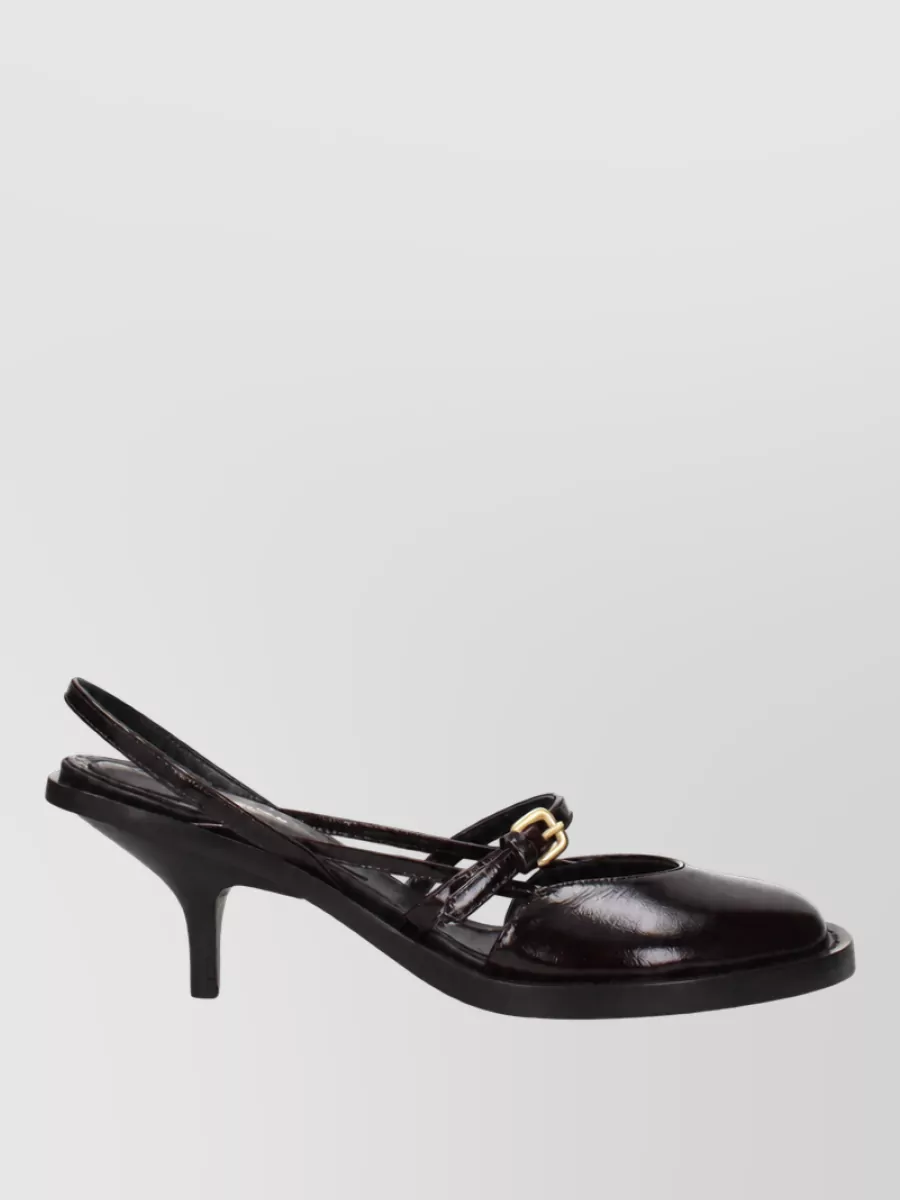 Dries Van Noten Leather Platform Sandals