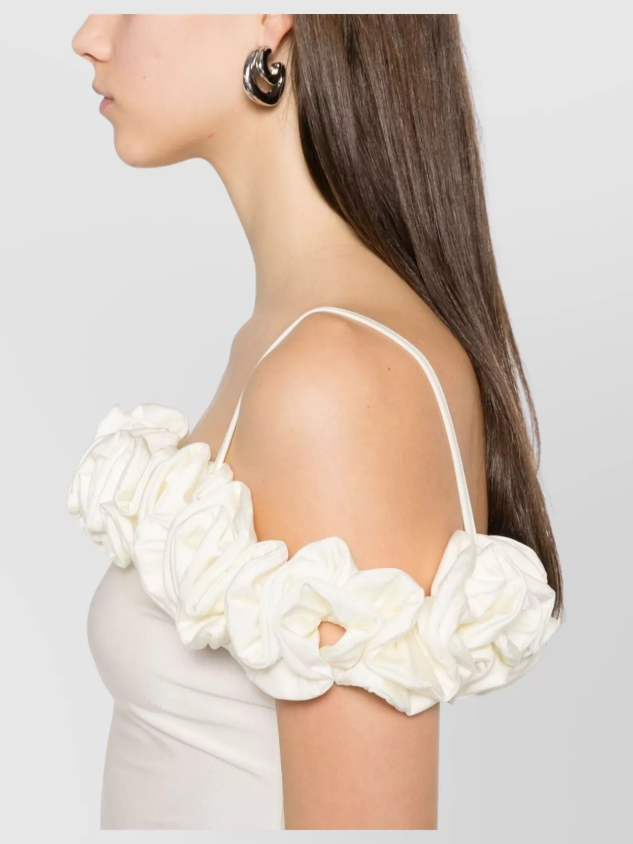 Coperni Sleeves Off-The-Shoulder Ruffled Top