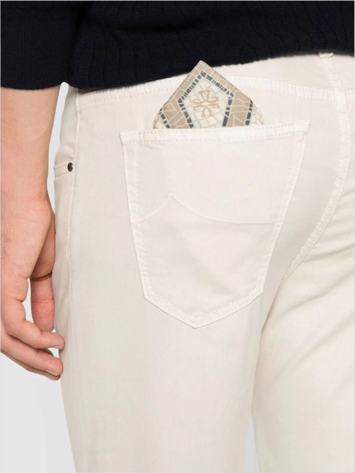 Jacob Cohen Five-Pocket Trousers With Back Patch Pockets