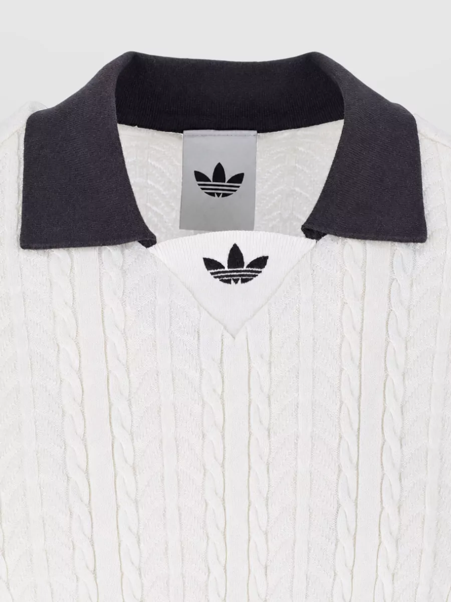 Adidas Cotton Short-Sleeve Polo Shirt