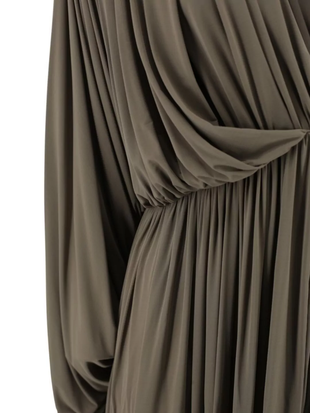 Philosophy Draped Waistband V-Neck Sleeves Dress