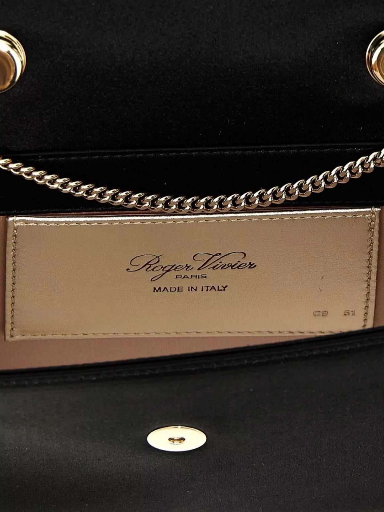 Roger Vivier Crystal Handle Shoulder Bag