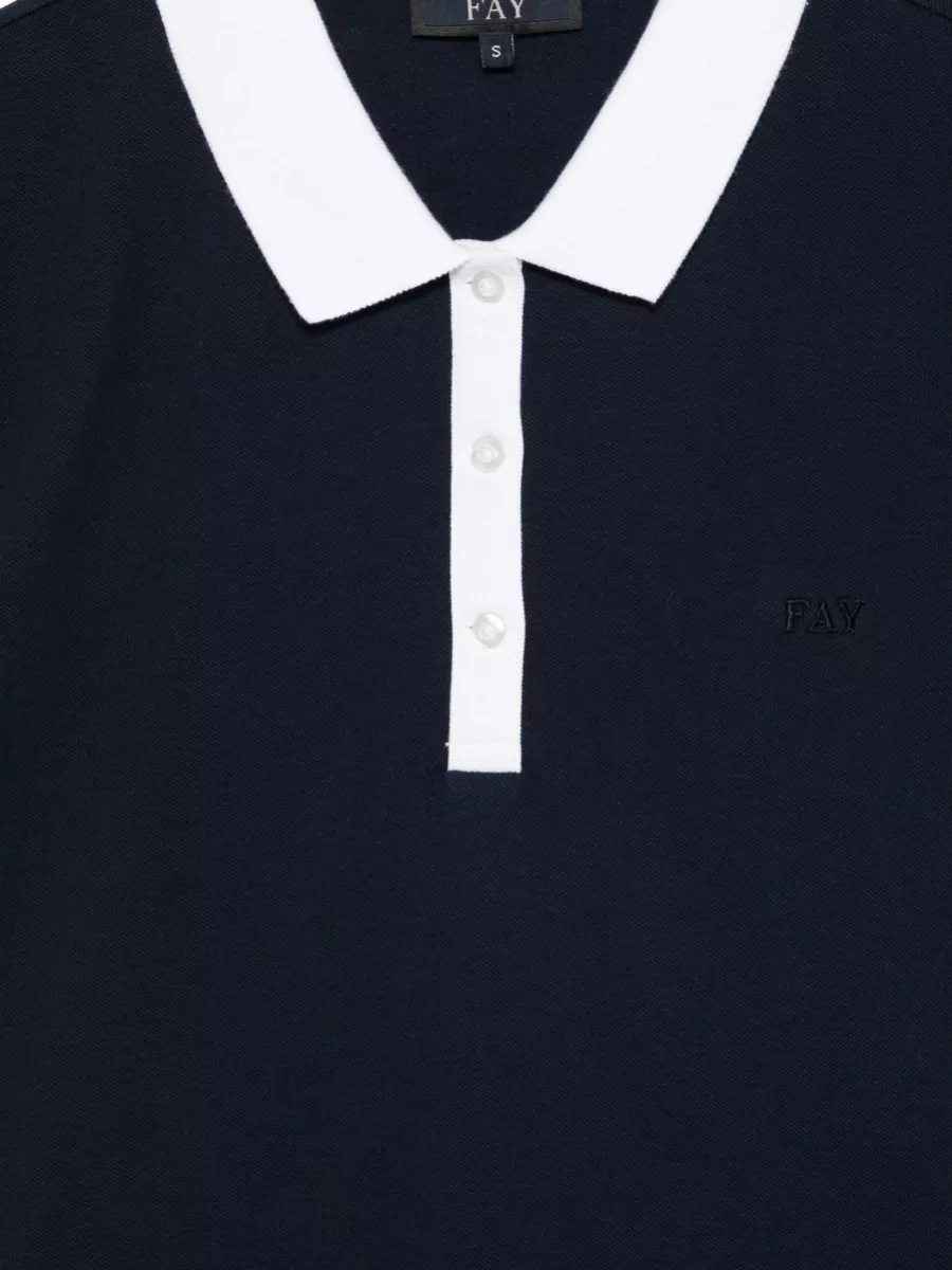 Fay Short-Sleeve Polo Shirt