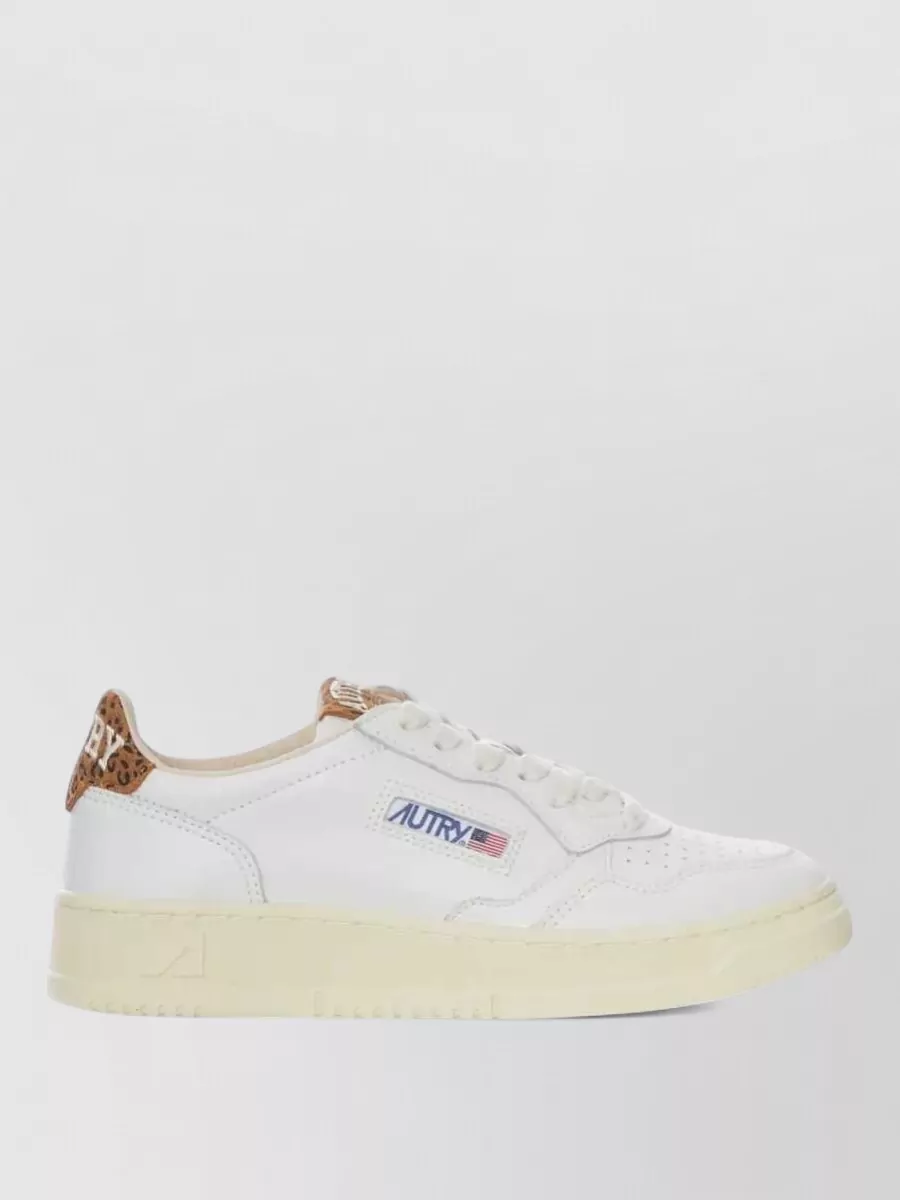 Autry Leopard-Print Leather Low-Top Sneakers