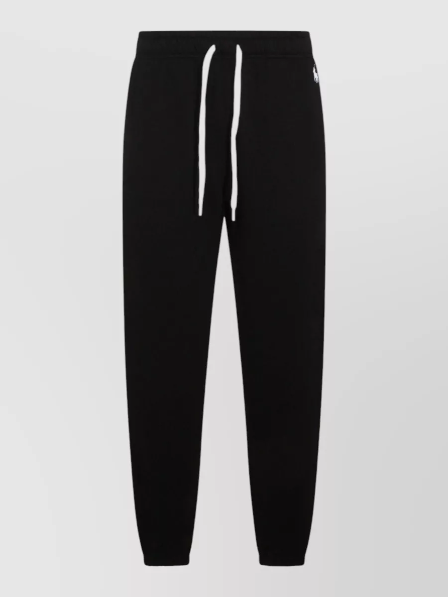 Polo Ralph Lauren Comfortable Trousers Featuring Elastic Waistband In Black