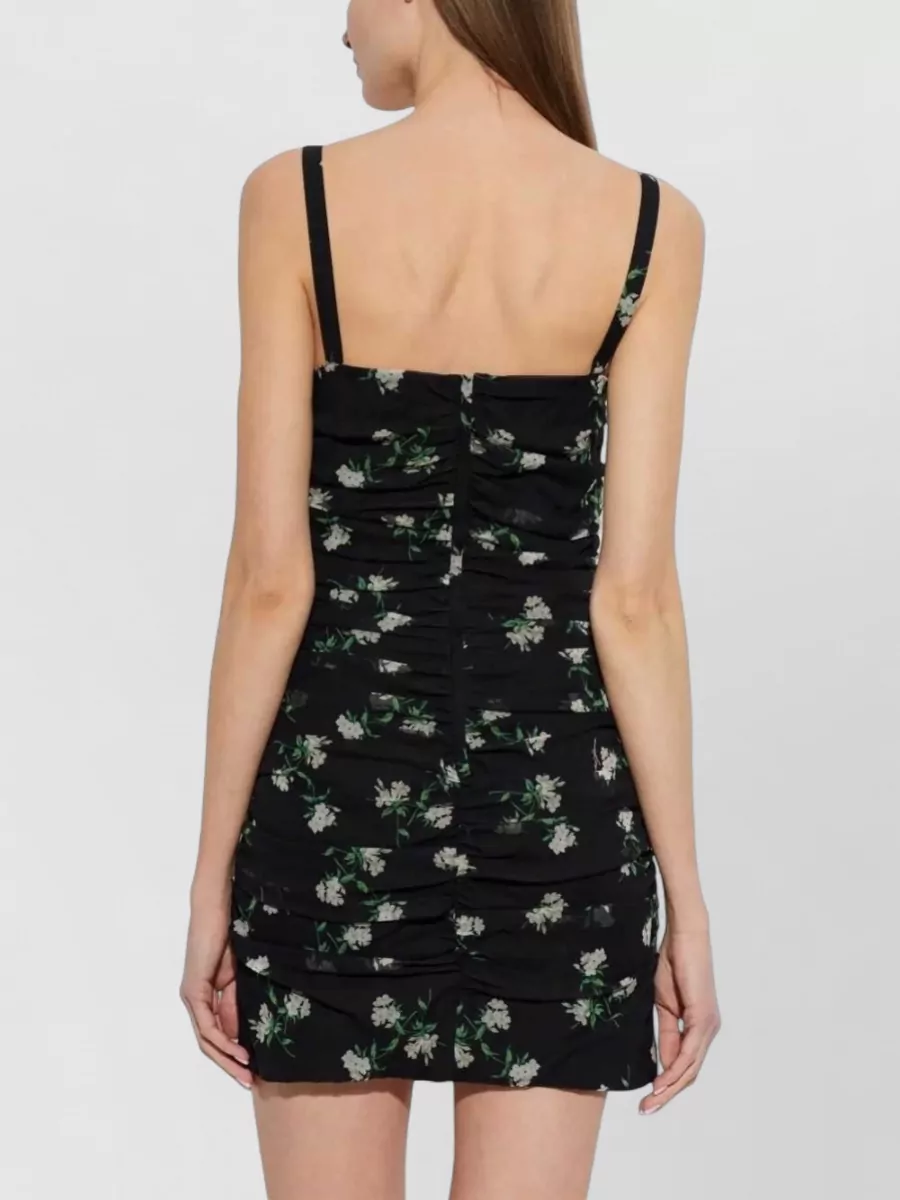 Dolce&Gabbana Silk Floral Print Sleeveless Mini Dress