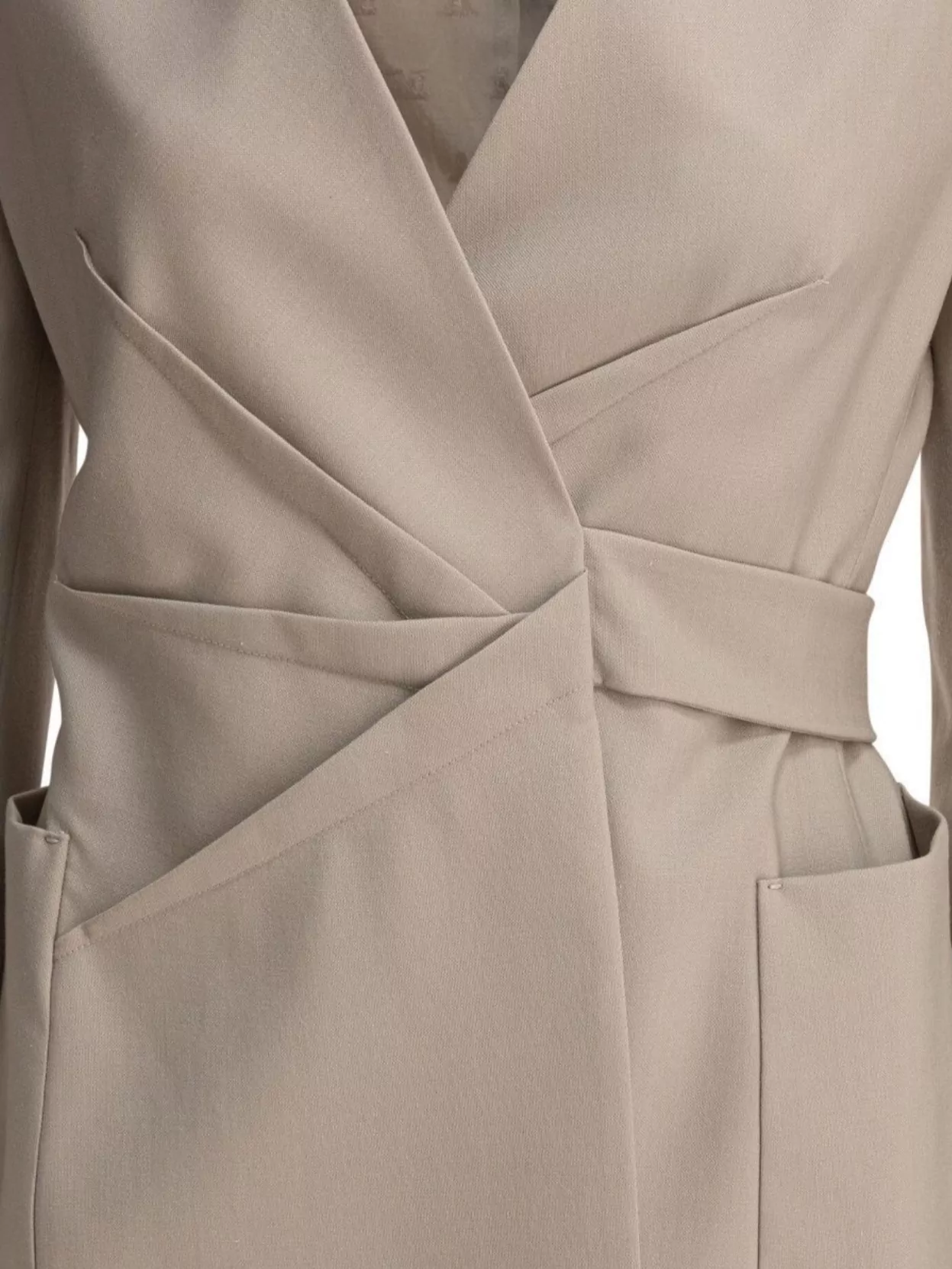 Max Mara Single-breasted Blazer With Unique Wrap-style Design