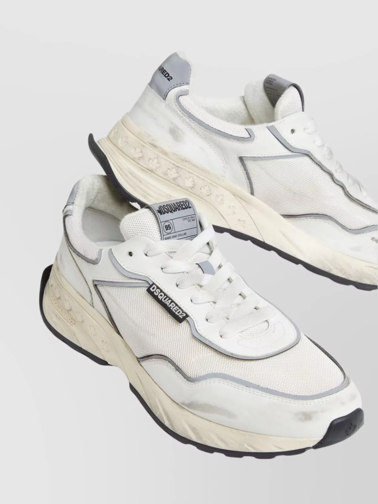 Dsquared2 Dynamic Leather Mesh Sneakers