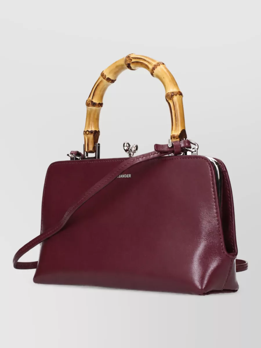 Jil Sander Goji Leather Clutch Bag