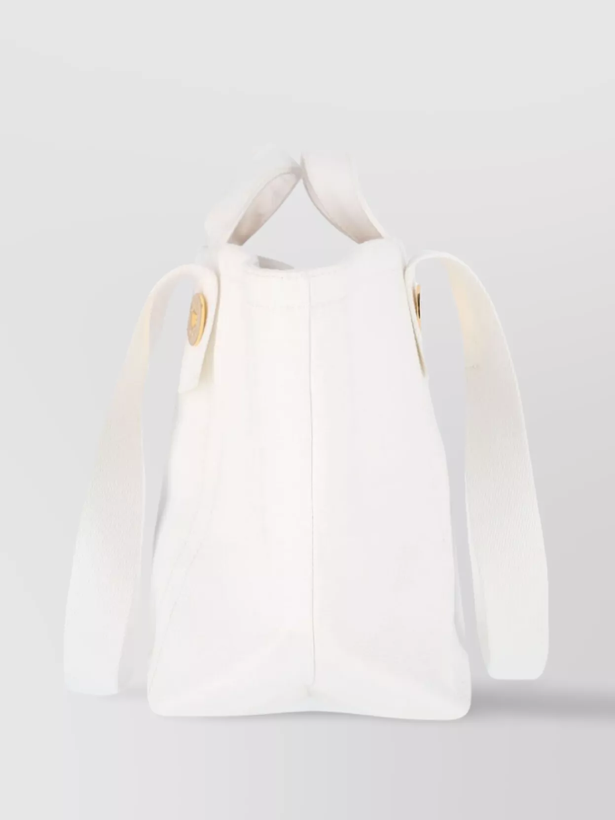 PATOU TOTE BAG WITH BUTTON ACCENTS AND DUAL HANDLES