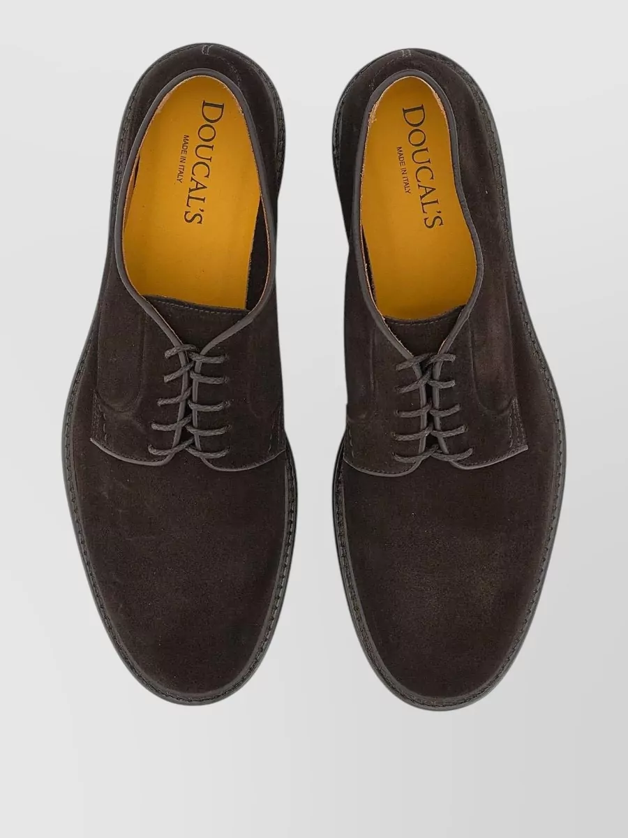 Doucal's Leather Derby Shoes