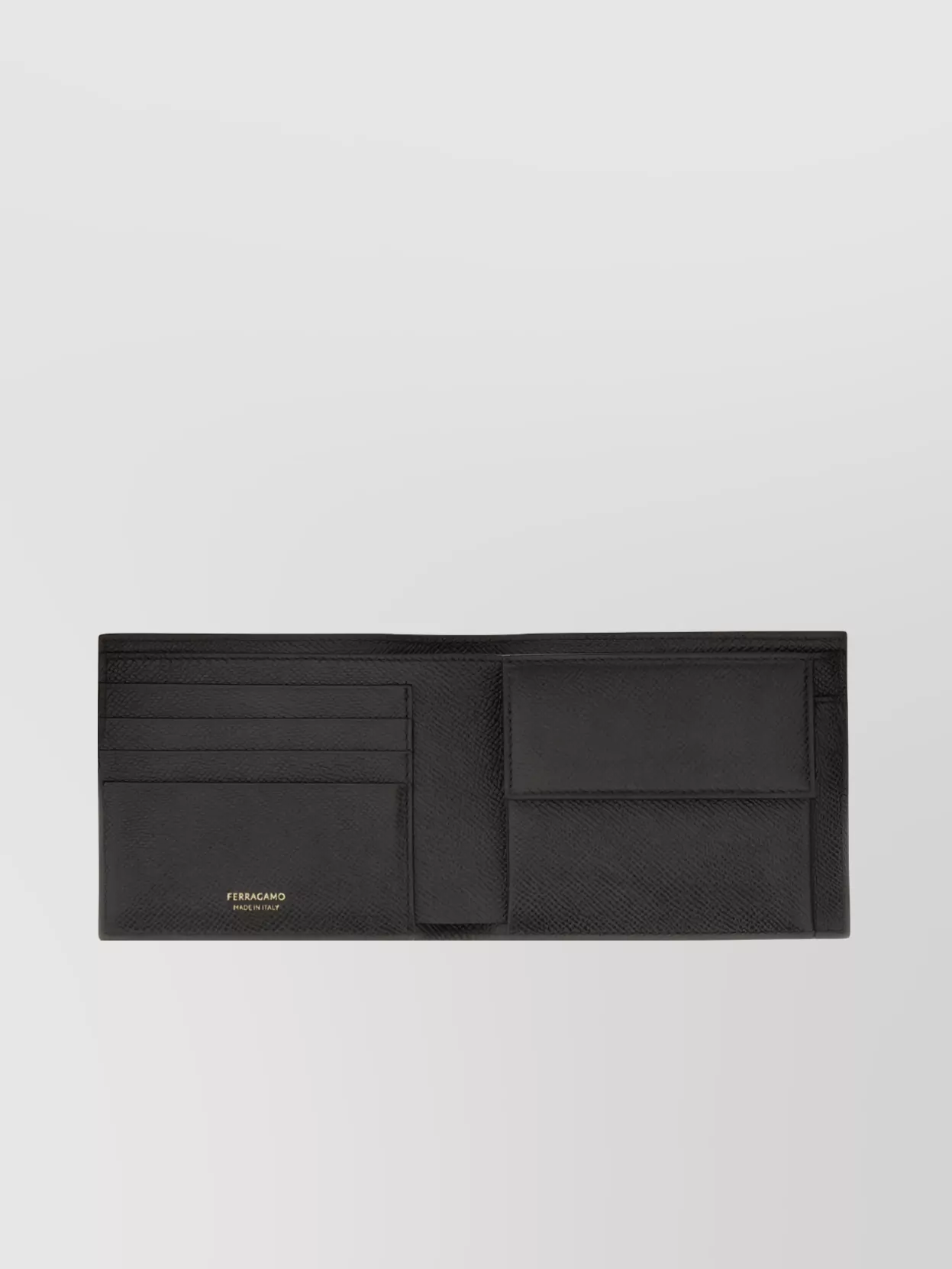 Ferragamo Textured Finish Leather Wallet Logo