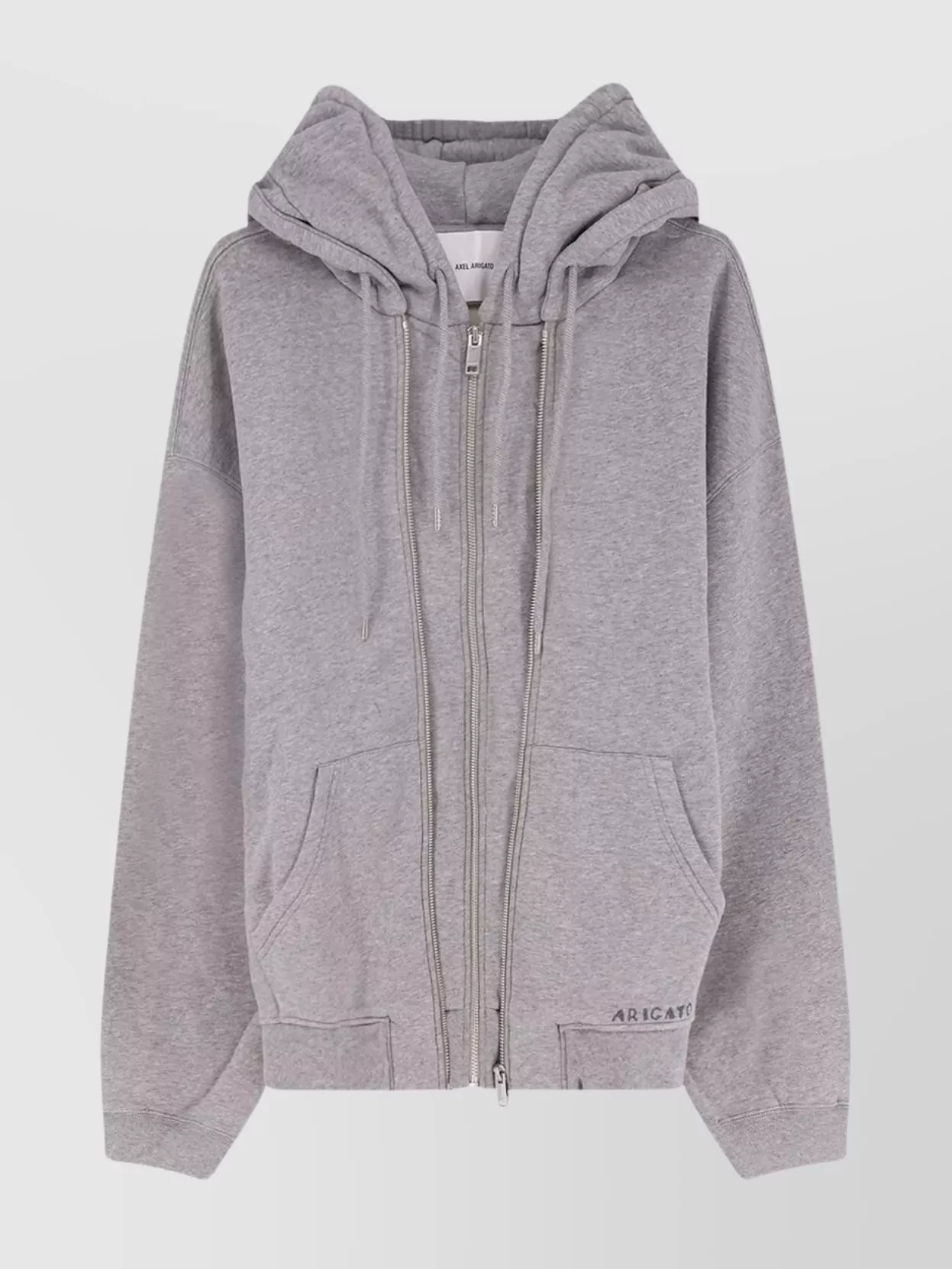 Axel Arigato Cotton Hooded Sweatshirt Featuring Pockets In Pink