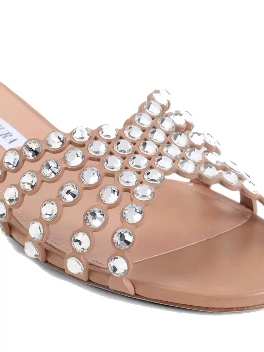 Aquazzura Leather Mules