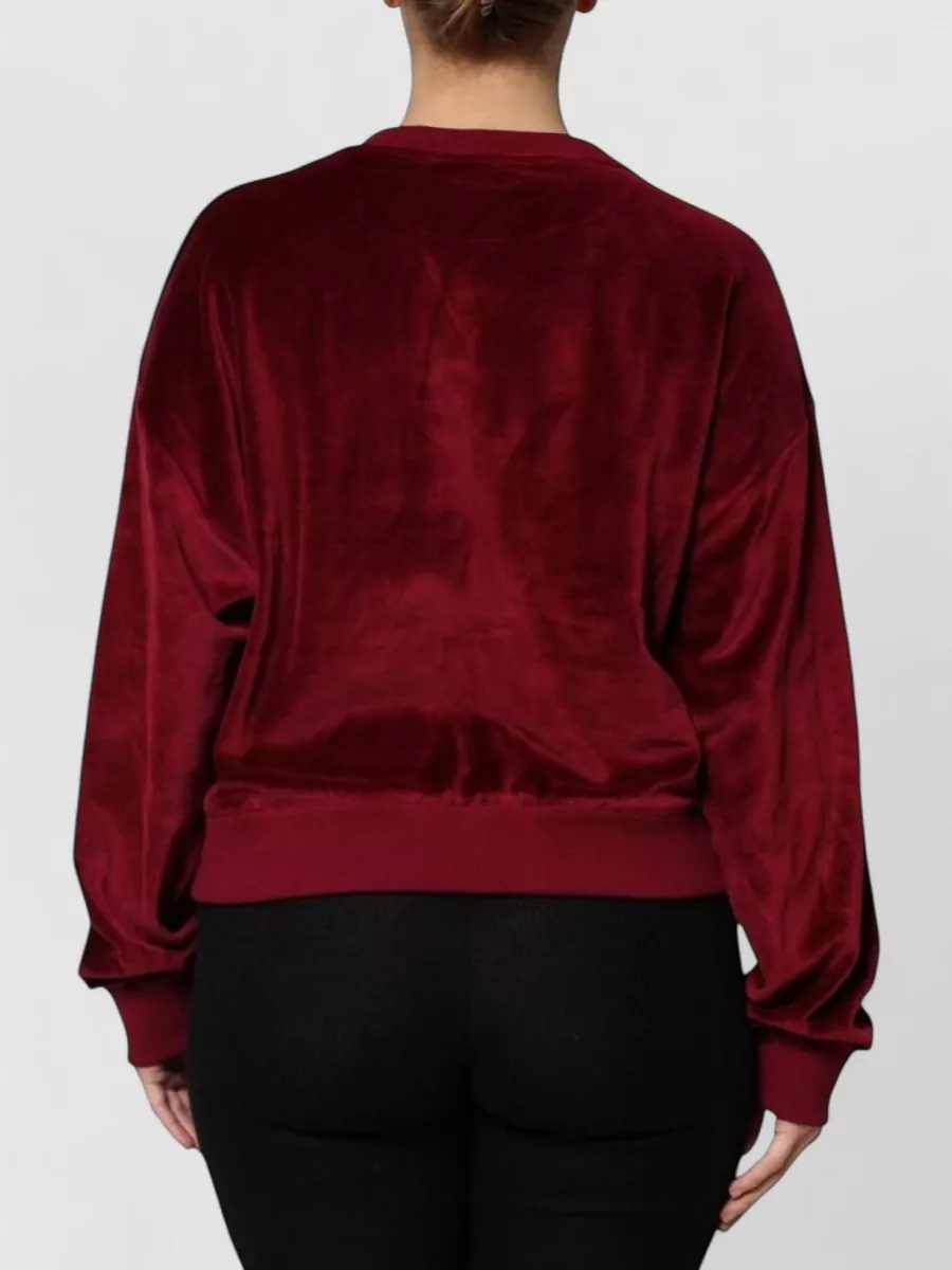 Dolce&Gabbana Velvet Crew Neck Sweatshirt
