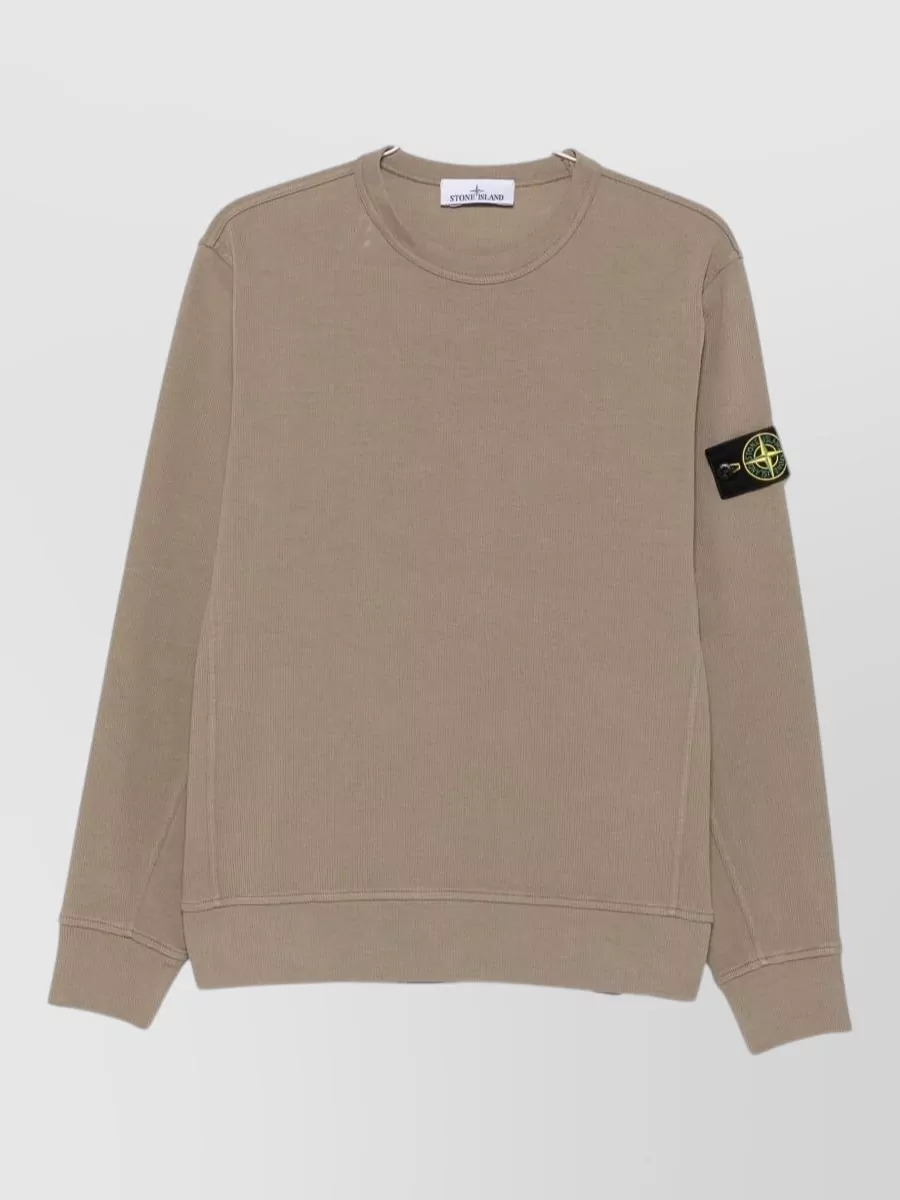 Stone Island cotton jersey long-sleeve crew-neck sweatshirt