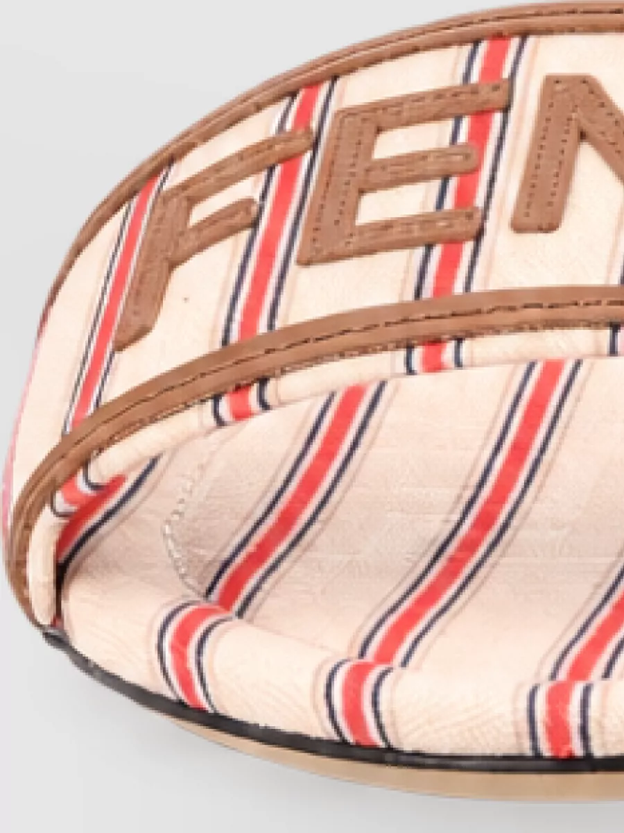 Fendi Cotton Logo Slides